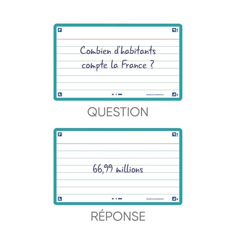 Oxford 400133885 index card Mint colour 80 pc(s)