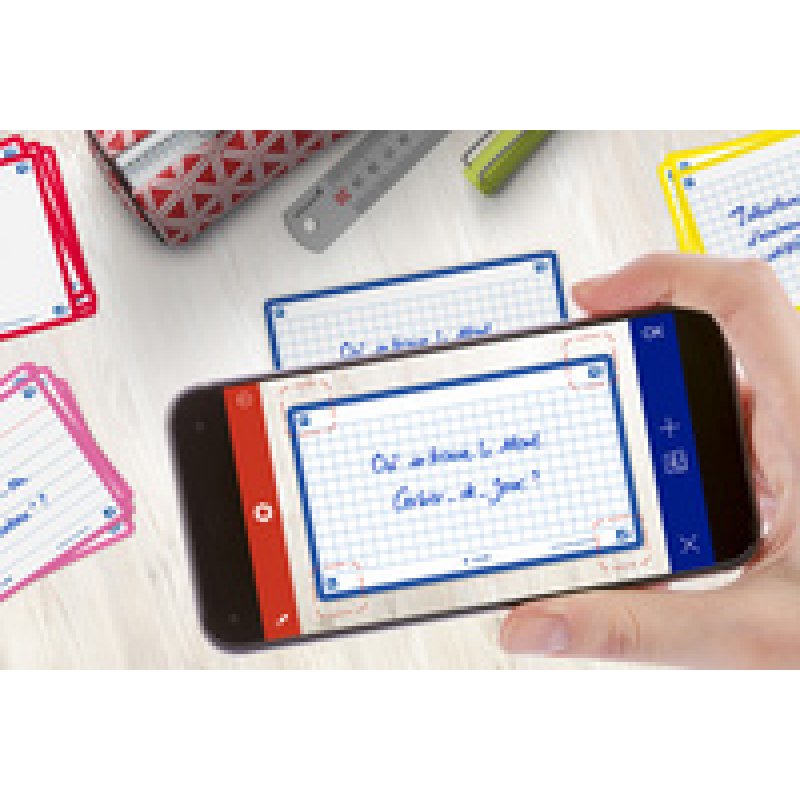 Oxford Fiches "Flash 2.0", 75 x 125 mm, ligné, blanc