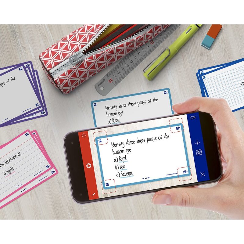 Oxford 400133888 index card Turquoise 80 pc(s)