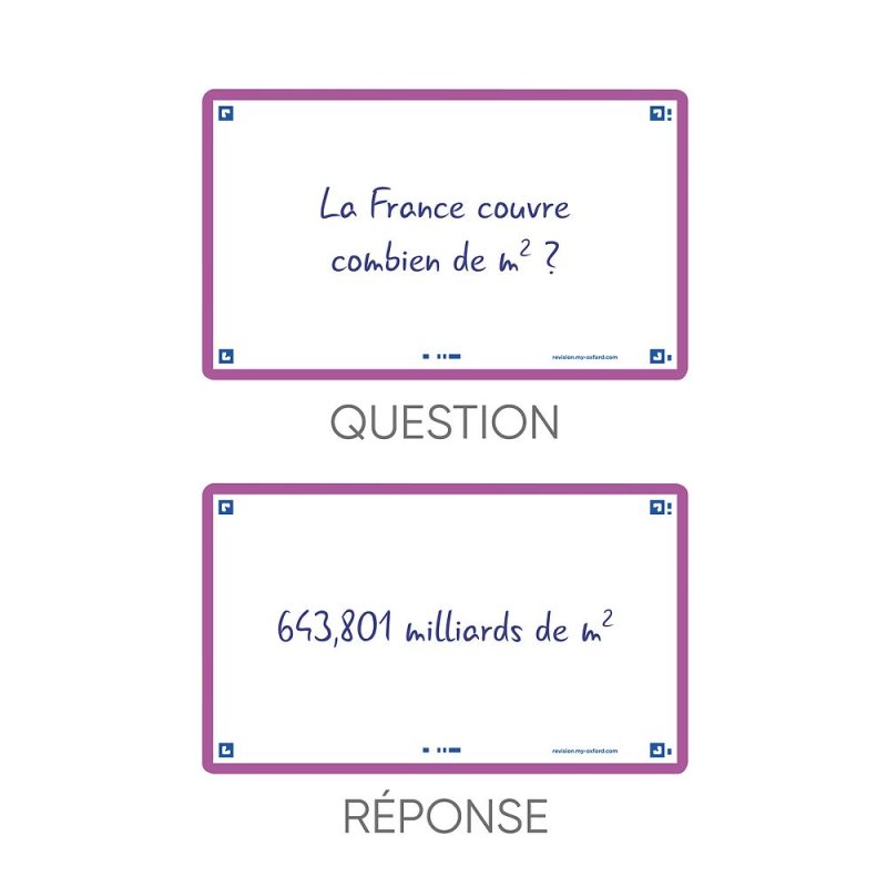 Oxford 400133890 index card Purple 80 pc(s)