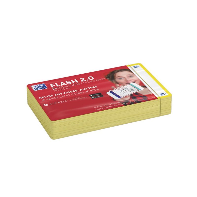 Oxford 400133895 index card Yellow 80 pc(s)