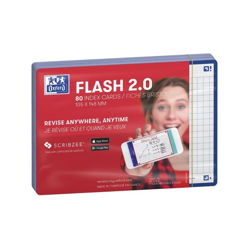 Oxford 400133899 index card Navy 80 pc(s)