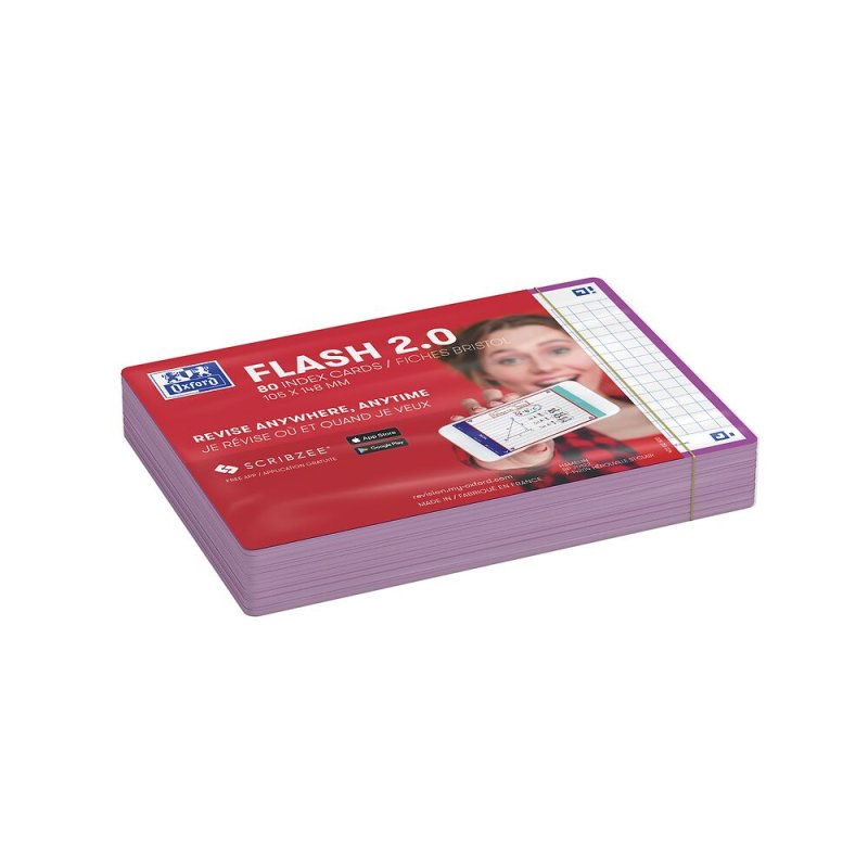 Oxford 400133902 index card Purple 80 pc(s)