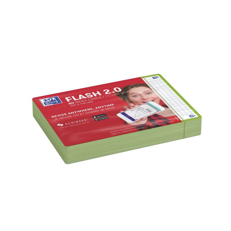 Oxford 400133908 index card Green 80 pc(s)