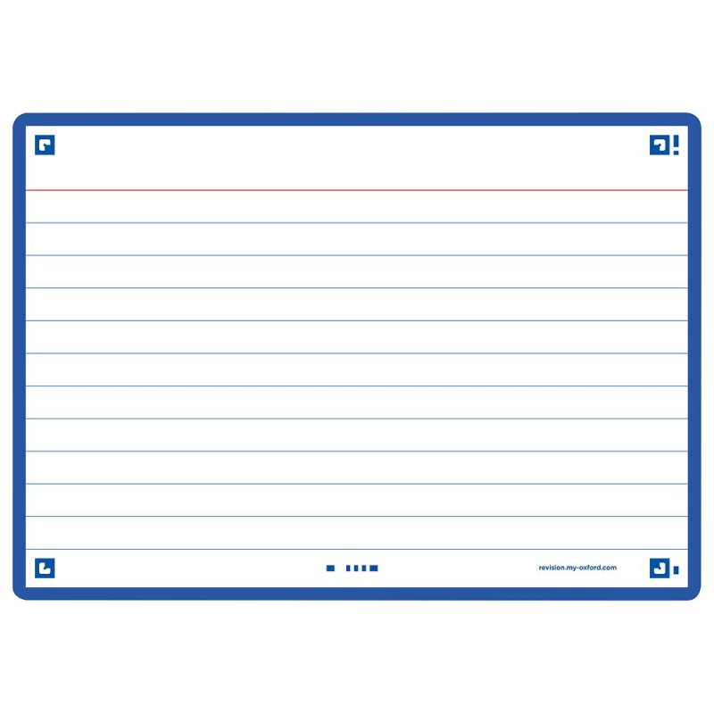 Oxford 400133911 index card Navy 80 pc(s)