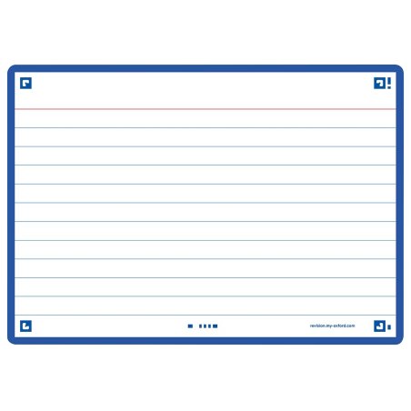 Oxford 400133911 index card Navy 80 pc(s)