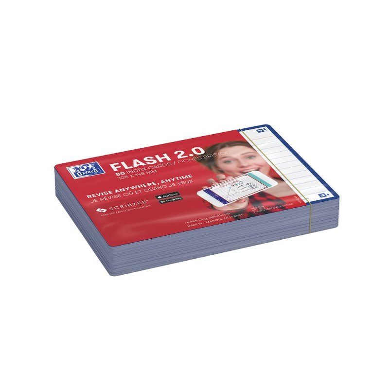 Oxford 400133911 index card Navy 80 pc(s)
