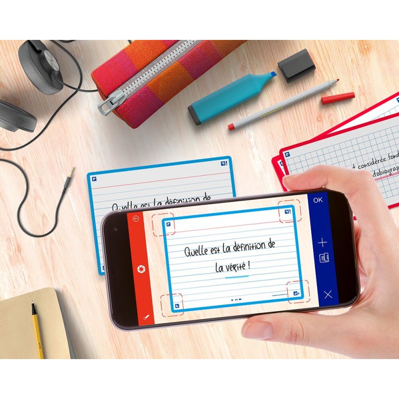 Oxford Fiches "Flash 2.0", 105 x 148 mm, turquoise