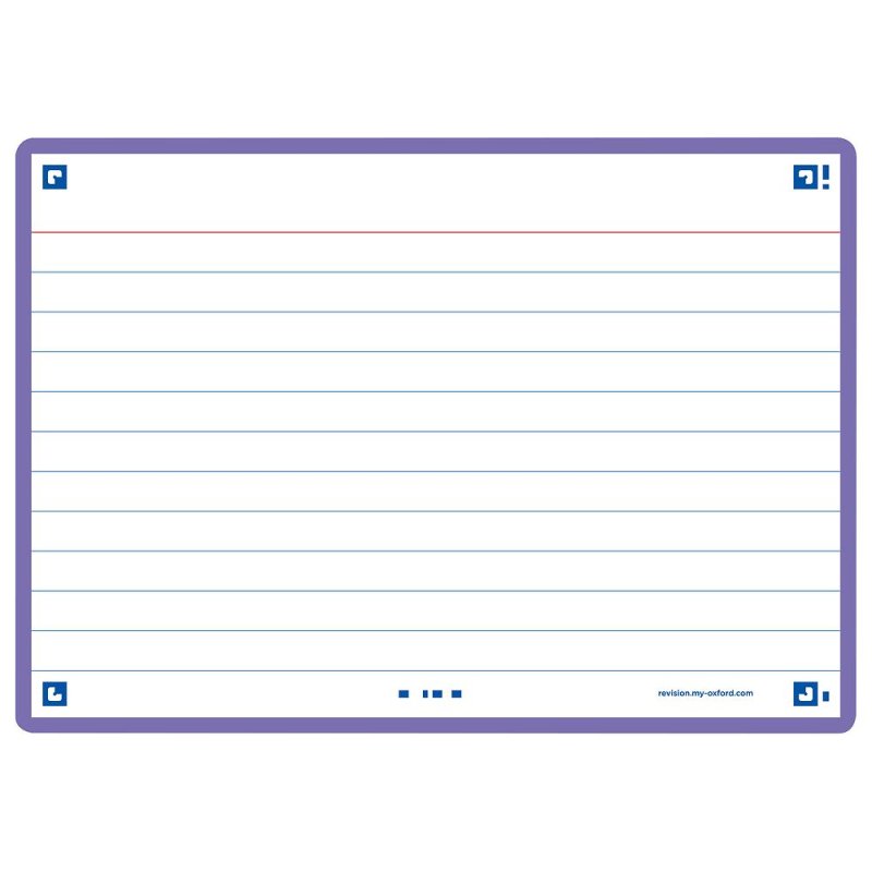 Oxford Fiches "Flash 2.0", 105 x 148 mm, violet