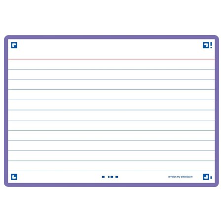Oxford 400133913 index card Violet 80 pc(s)