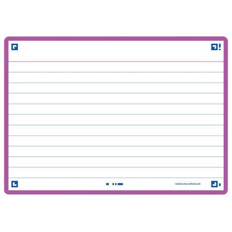 Oxford 400133914 intercalaire Violet 80 pièce(s)
