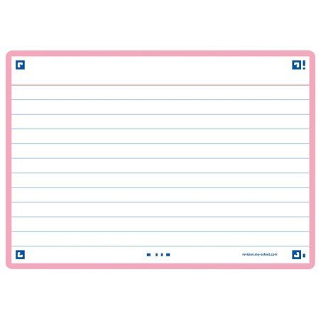 Oxford 400133915 index card Pink 80 pc(s)