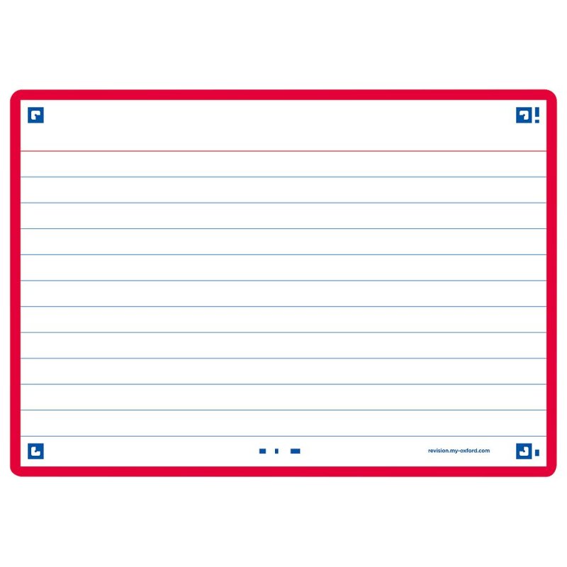 Oxford 400133916 index card Red 80 pc(s)