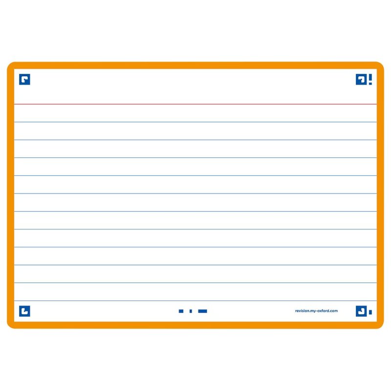 Oxford Fiches "Flash 2.0", 105 x 148 mm, orange
