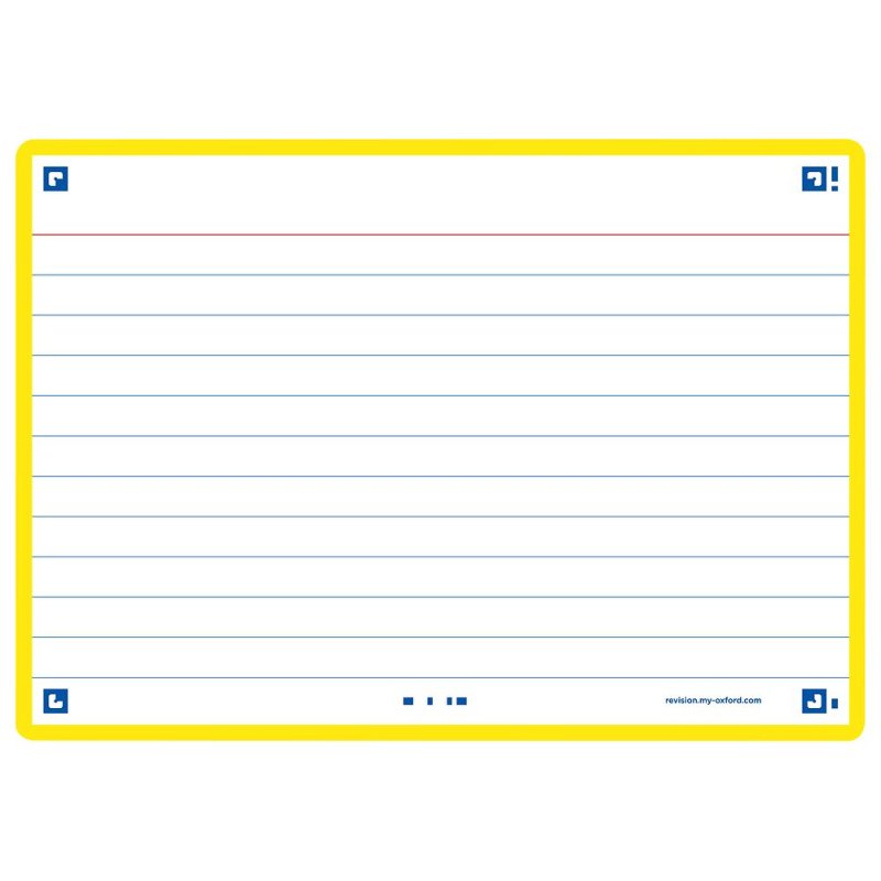 Oxford Fiches "Flash 2.0", 105 x 148 mm, jaune