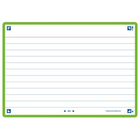 Oxford 400133920 index card Green 80 pc(s)