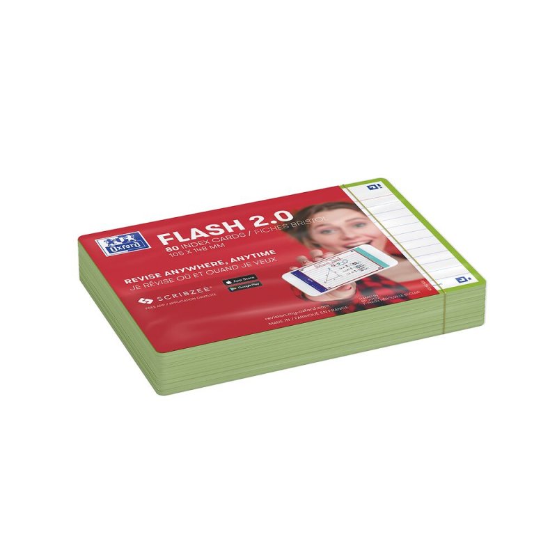 Oxford 400133920 index card Green 80 pc(s)