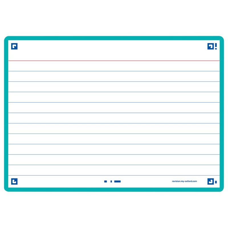 Oxford Fiches "Flash 2.0", 105 x 148 mm, menthe