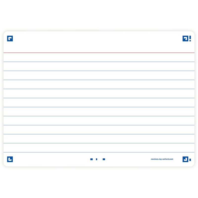 Oxford Fiches "Flash 2.0", 105 x 148 mm, ligné, blanc