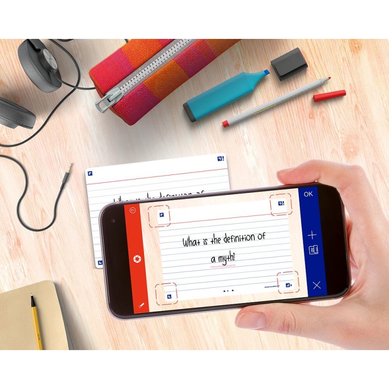 Oxford Fiches "Flash 2.0", 105 x 148 mm, ligné, blanc