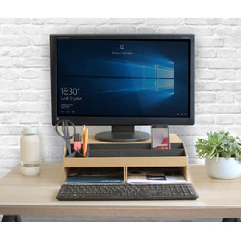 Oxford Support pour écran "Savana", en carton, naturel