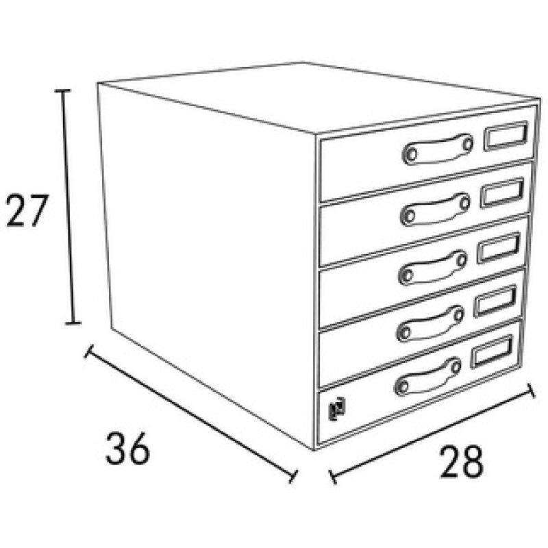 Oxford Module de classement "Savana", A4, en carton, naturel