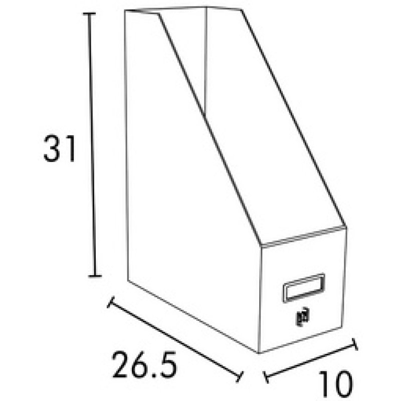 Oxford Porte-revues "Savana", A4, en carton, naturel