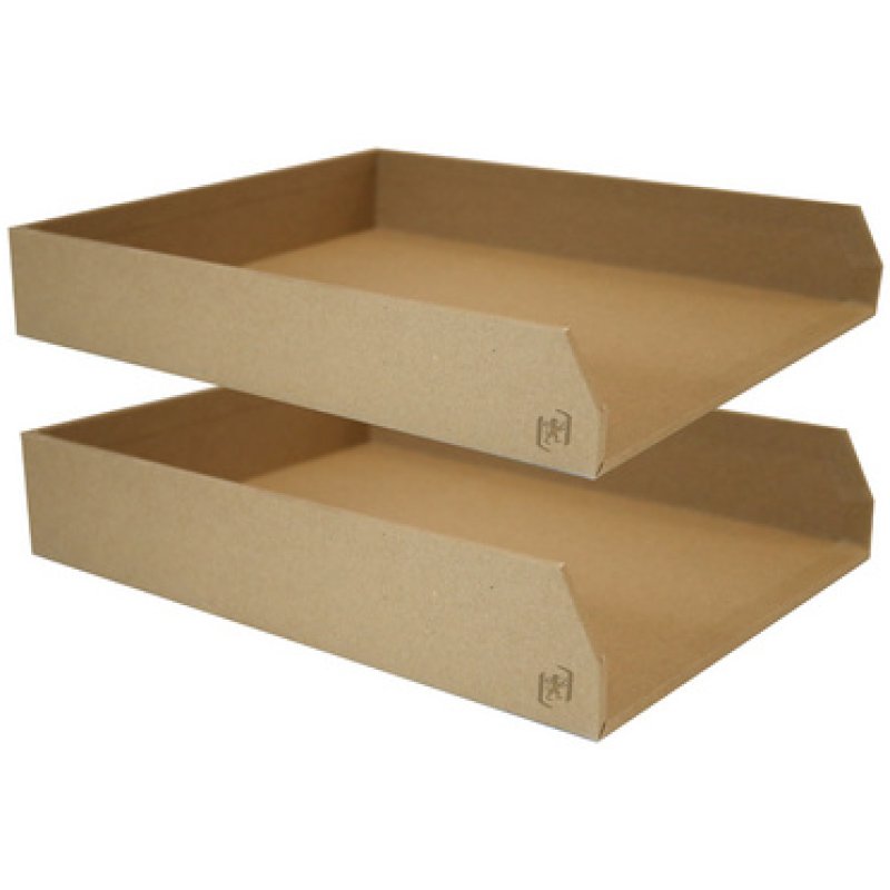 Oxford Set de corbeilles à courrier "Savana", A4, naturel