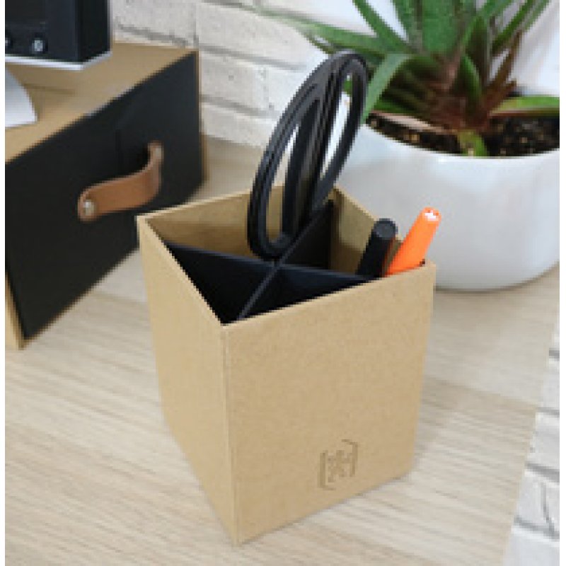 Oxford Pot à crayons "Savana", A4, en carton, naturel