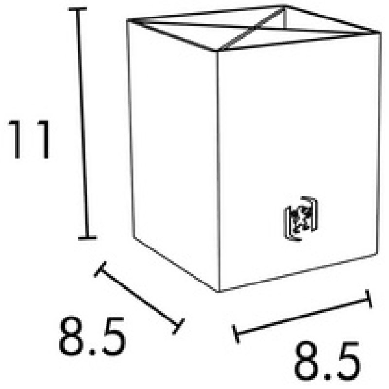 Oxford Pot à crayons "Savana", A4, en carton, naturel