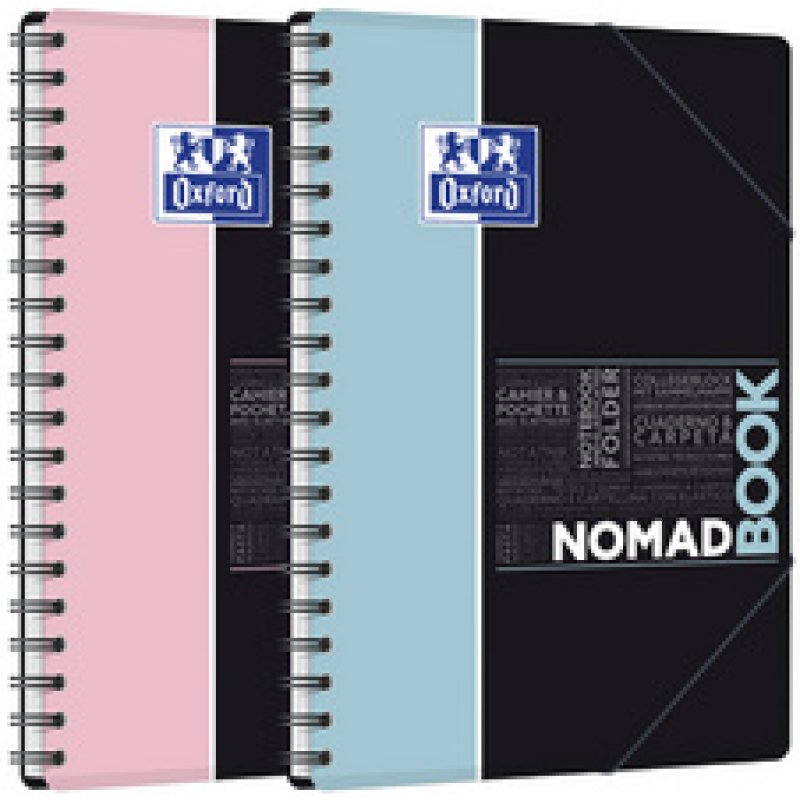 Oxford Etudiants Cahier à spirale NOMADBOOK Pastel, B5