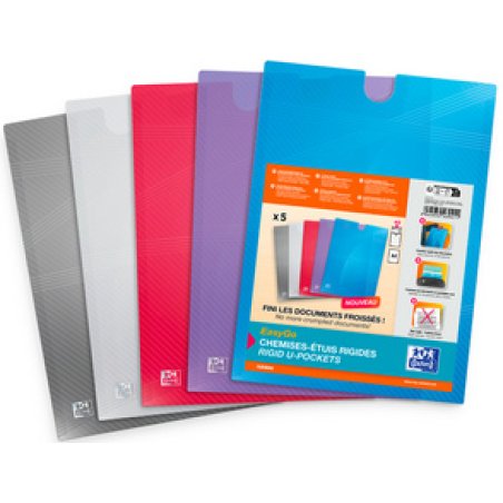 Oxford EasyGo Chemise étui rigide HAWAI, A4, assorti