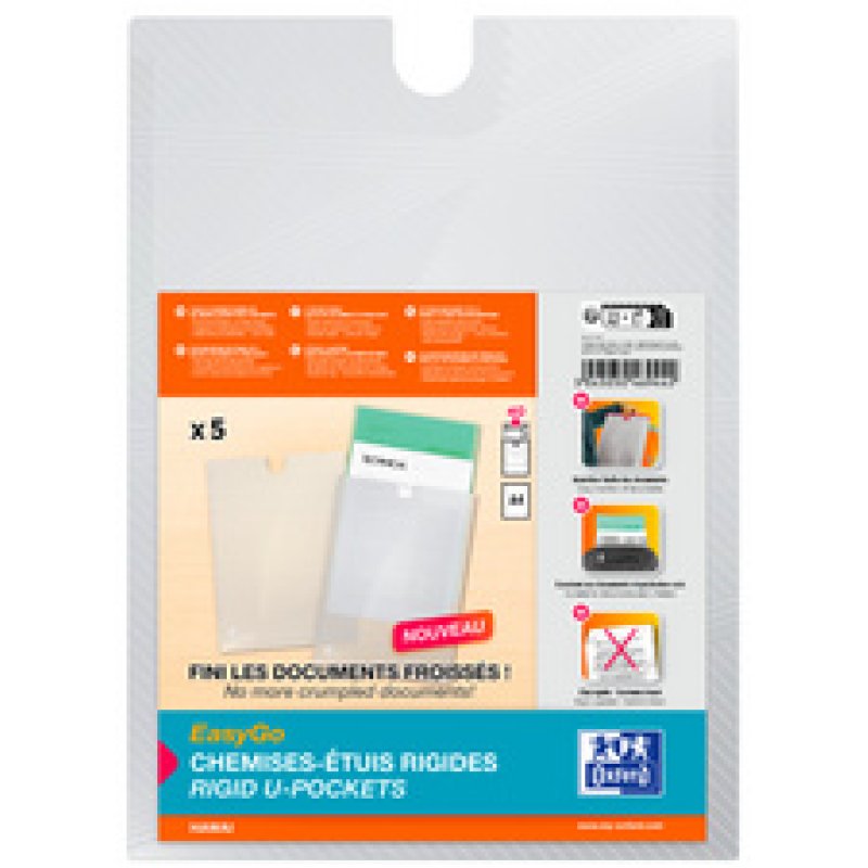 Oxford EasyGo Chemise étui rigide HAWAI, A4, assorti