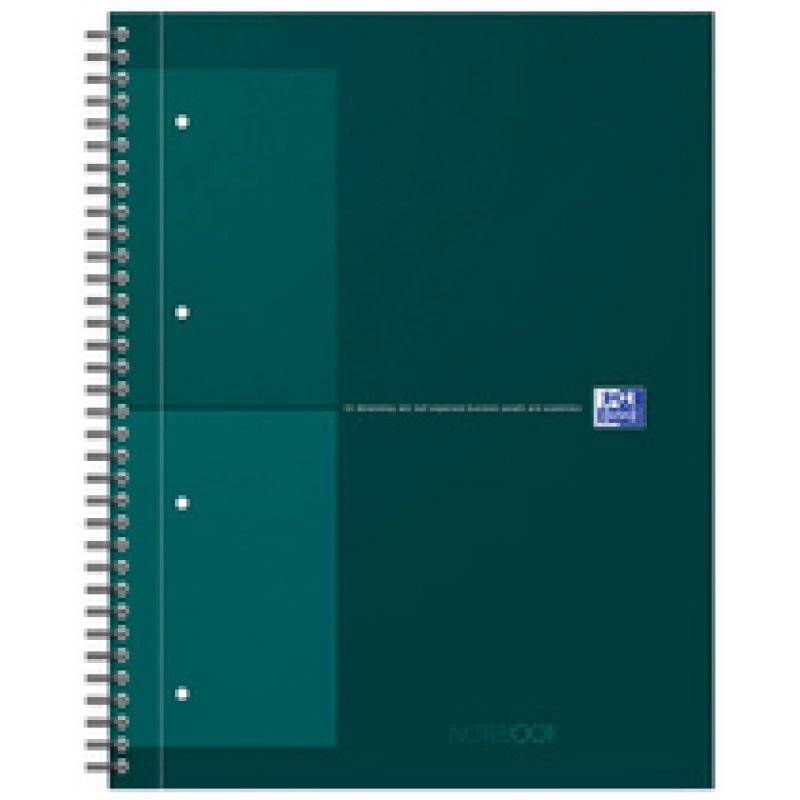 Oxford International Cahier NOTEBOOK, A4, ligné, noir
