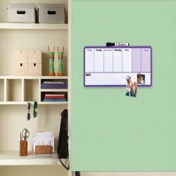 nobo Tableau blanc planning hebdomadaire, (L)360 x (H)140 mm