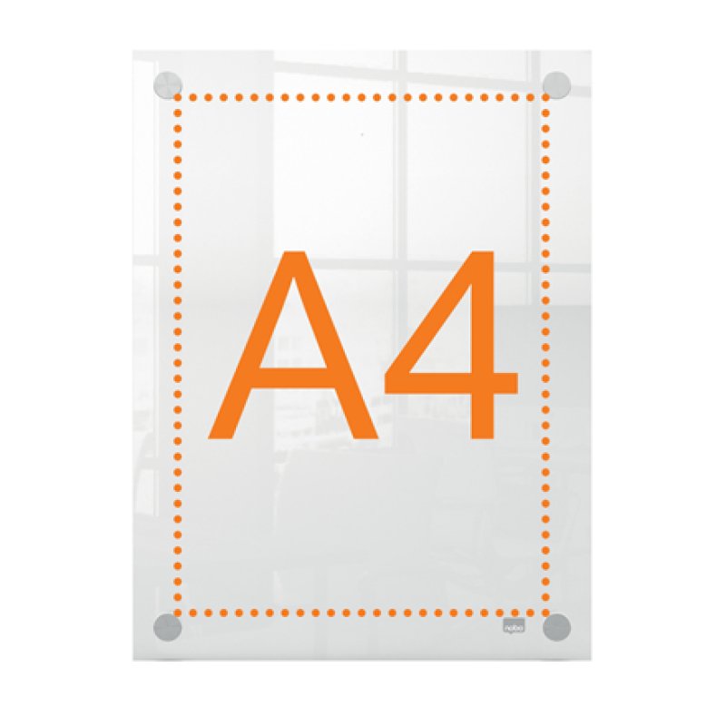 nobo Porte-affiche acrylique Premium Plus, A4, transparent