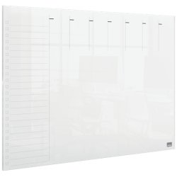 nobo Tableau acrylique planning hebdomadaire, A3,transparent