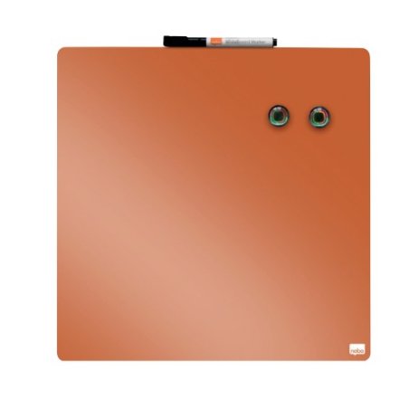 nobo Tableau mémo carré, (L)360 x (H)360 mm, orange
