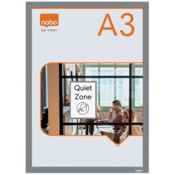 Nobo 1915699 magnetic frame A3 Grey