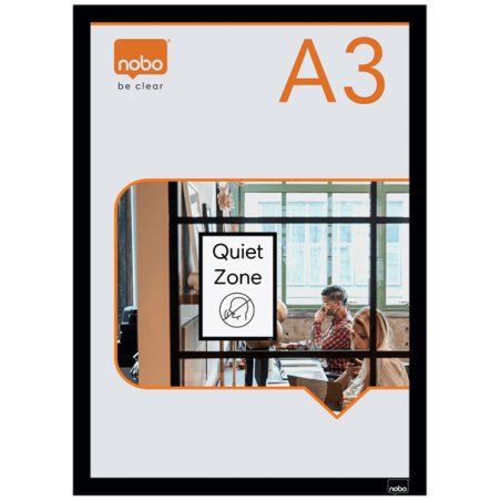 Nobo 1915700 magnetic frame A3 Black