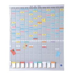 Nobo T-Card Planning Kit - Annual Planner 13 columns 54 slots