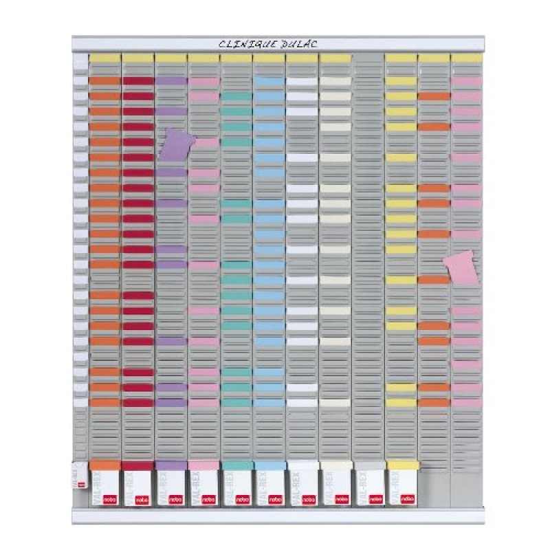 Nobo T-Card Planning Kit - Annual Planner 13 columns 54 slots