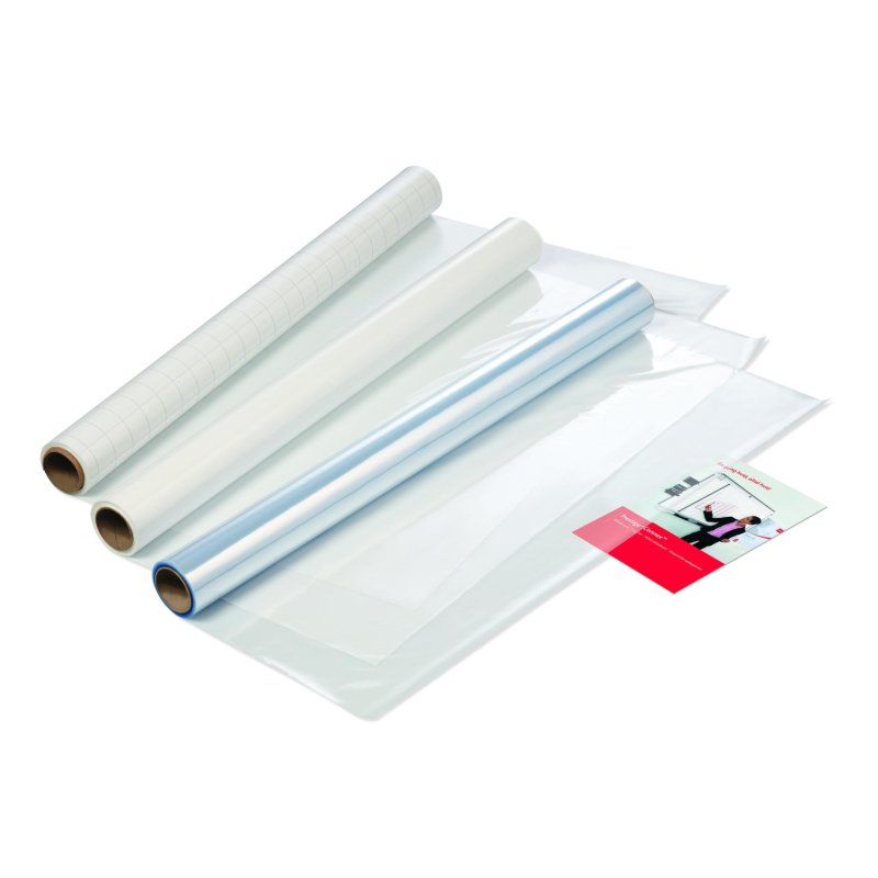 Nobo Feuilles tableau blanc effaçable à sec Instant, blanc, 600x800, 25 feuilles par rouleau