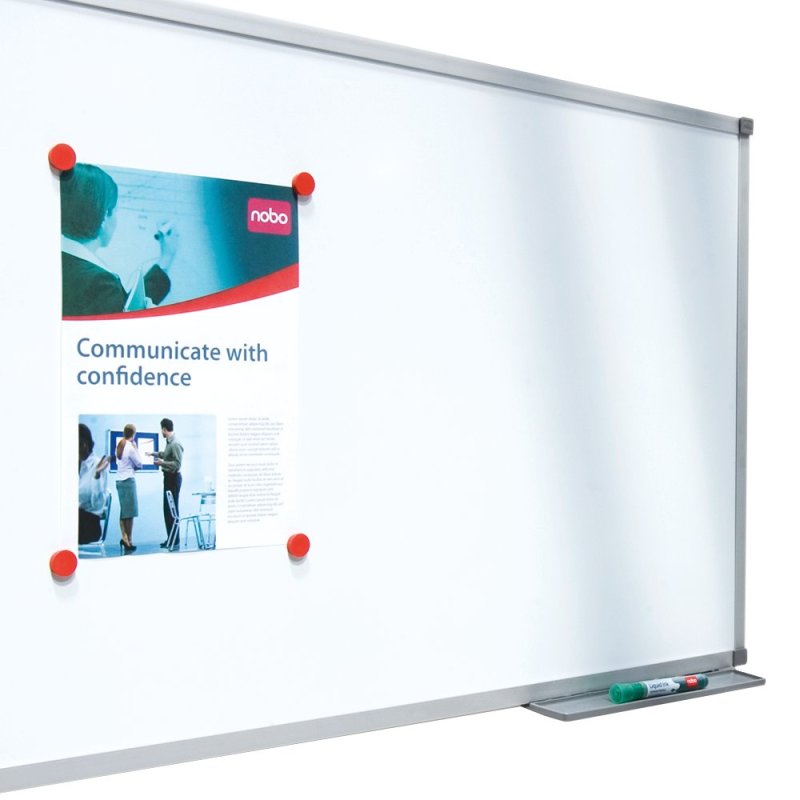 Nobo Basic Steel Magnetic Whiteboard 600x450mm with Basic Trim