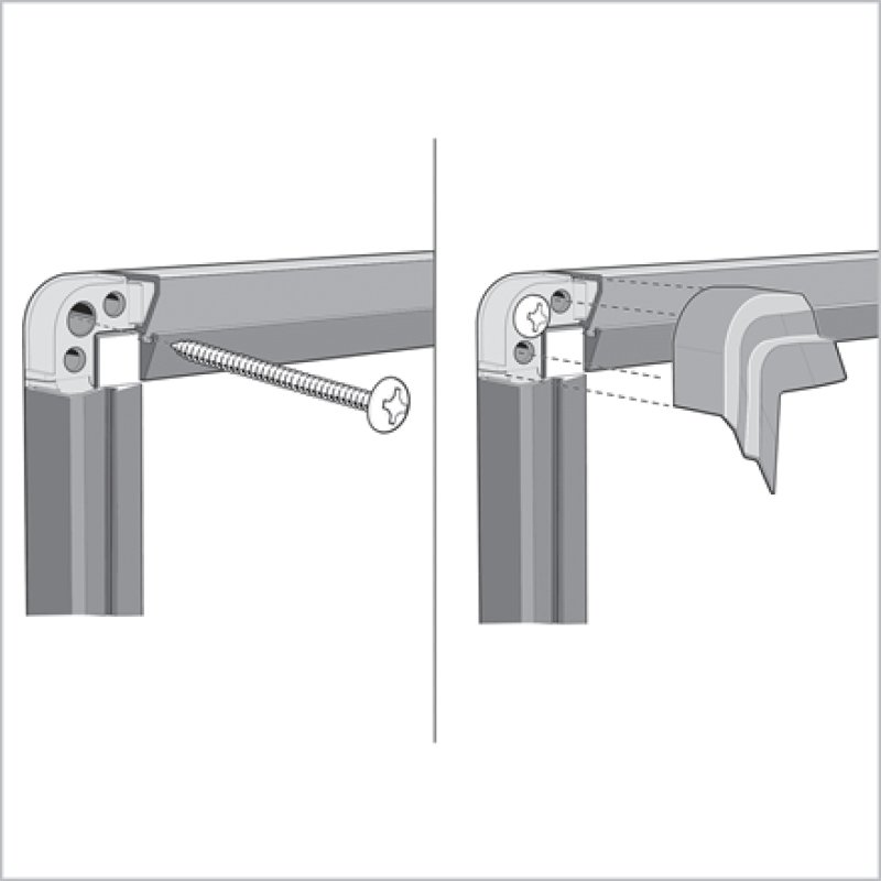 nobo Tableau d'affichage en feutre Premium Plus, gris