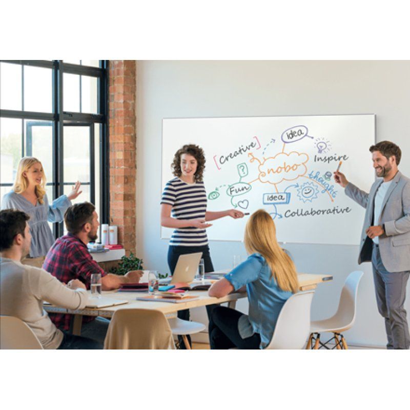 nobo Tableau blanc mural Impression Pro Steel, (L)900 x