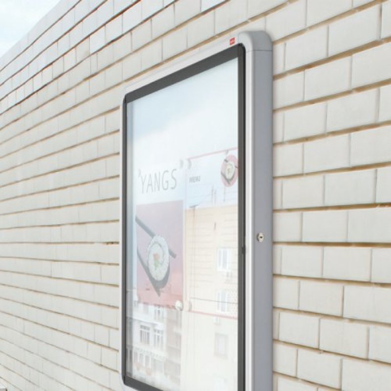 nobo Vitrine d'affichage Premium Plus, fond en métal, 6x A4