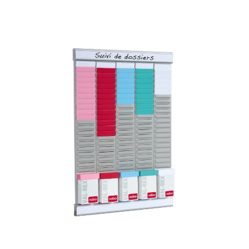 Nobo Kit planning hebdomadaire 5 colonnes 24 fentes