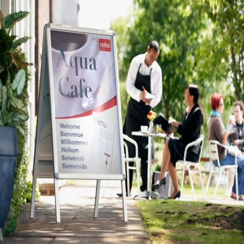 nobo Panneau d'affichage A1,cadre aluminium de haute qualité