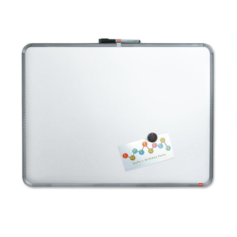 Nobo Slimline Magnetic Board 580x430mm Silver